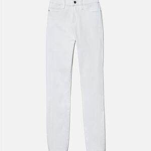 FRAME Le High Skinny jeans in the Blanc (white) color and size 28